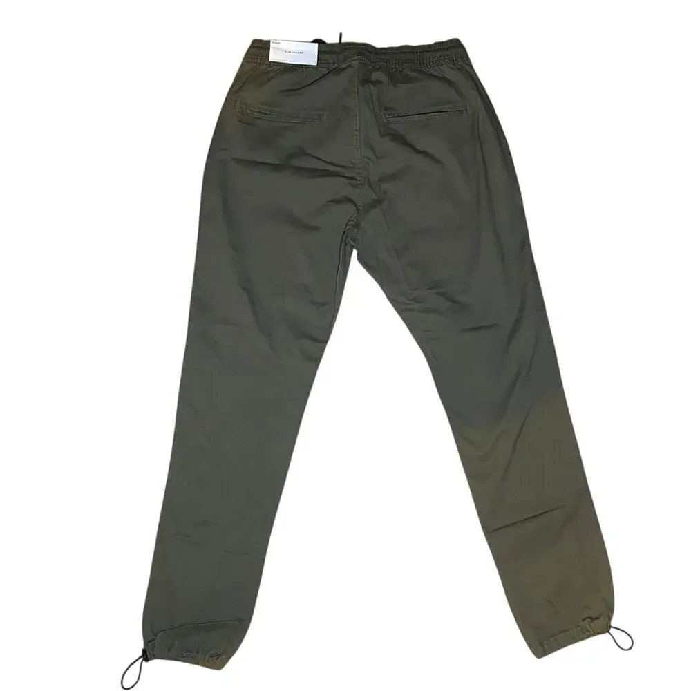 Army Green Slim Fit Jogger Pants - New With Tags
